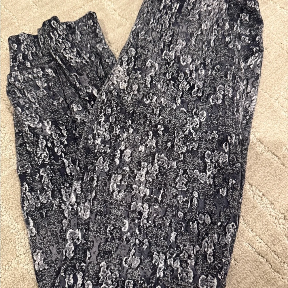 Lululemon Athletica Black and Gray Track Pants with Luxurious Texture